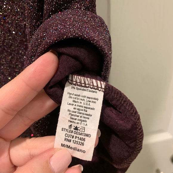 Sparkling Purple Dress Sz M - Picture 2 of 3